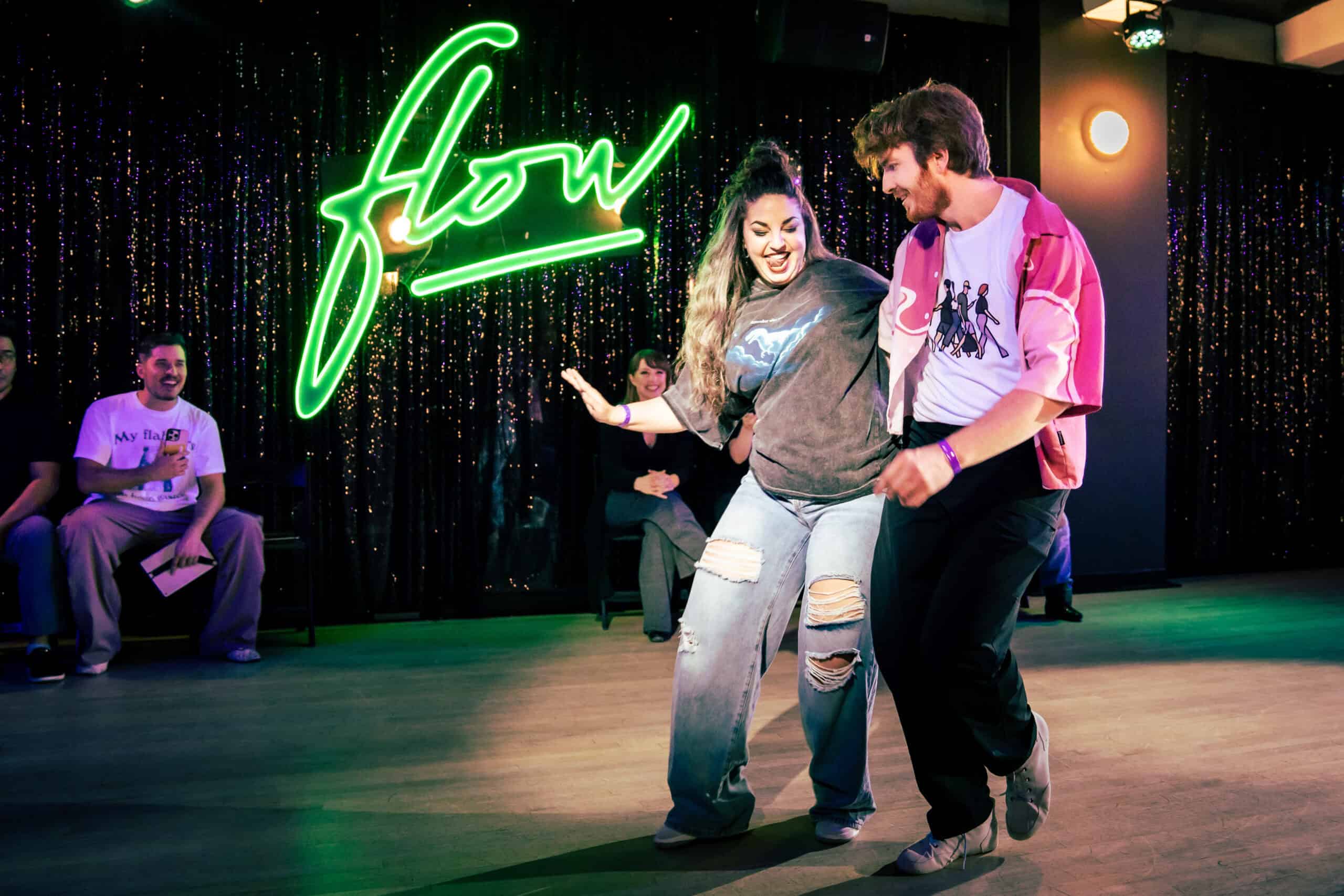 A fist bump after a social dance