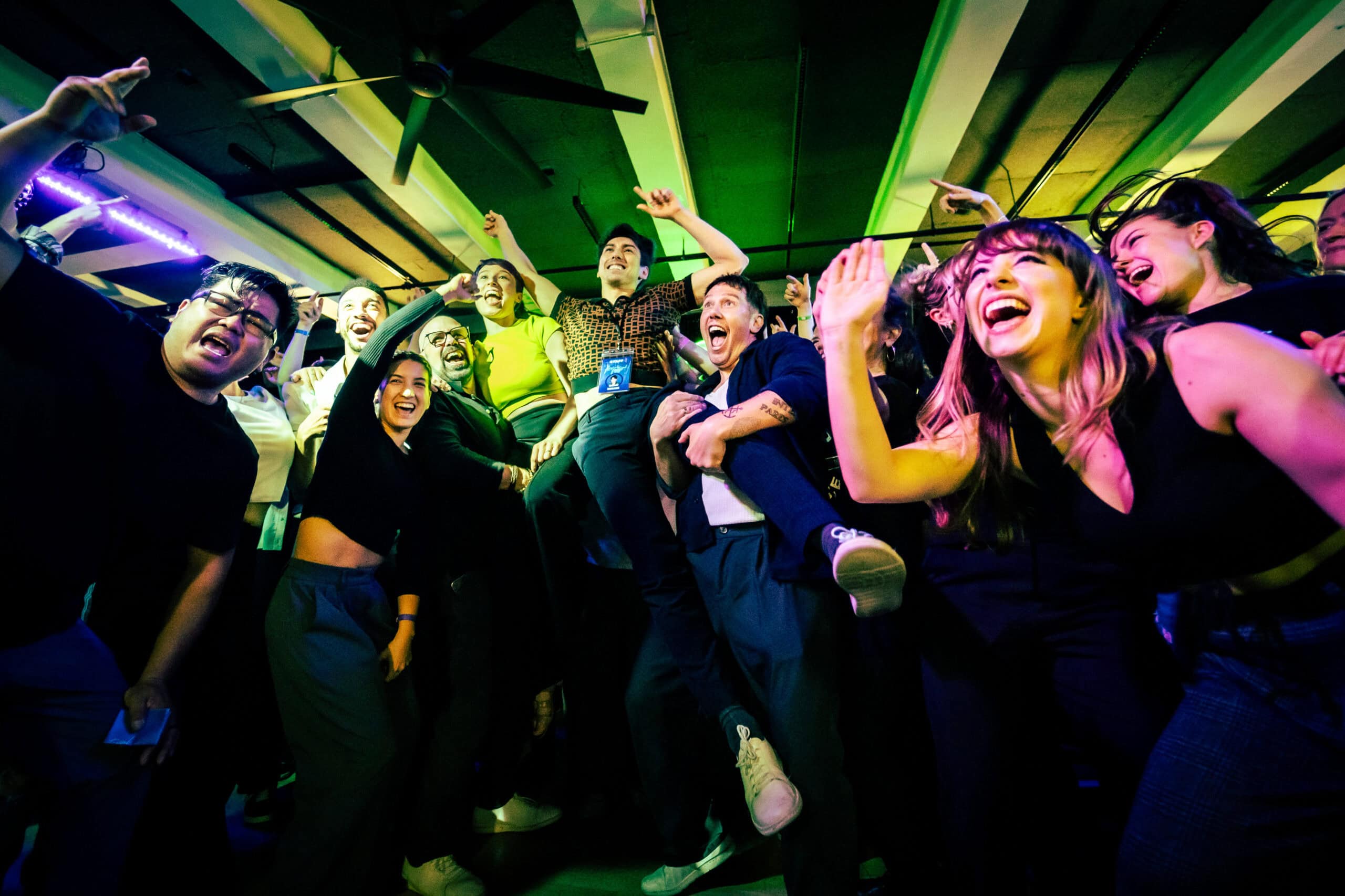 The crowd going wild during a NYFF 2026 late night