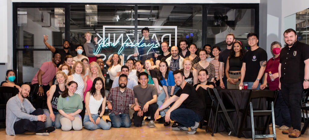 The first Flow Fridays social at Danznik Studios, May 2022